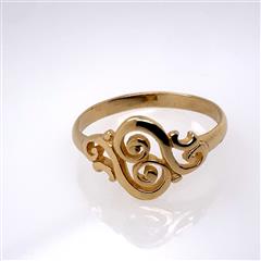 James Avery Petite Spanish Swirl 14K Yellow Gold Ring